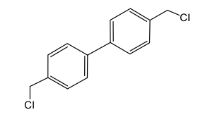 Chemical Structure 4,4'-Bis(chloromethyl)-1,1'-Biphenyl